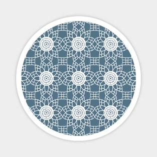 Doily - slate blue Magnet